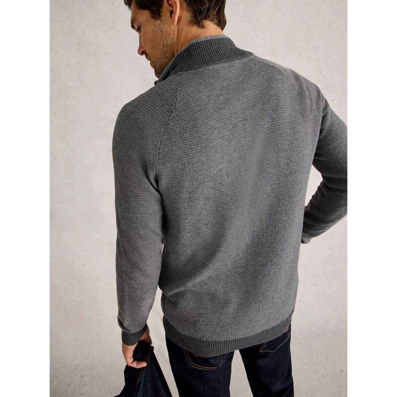 White Stuff Newport Merino Jacquard Funnel Jersey image number 1